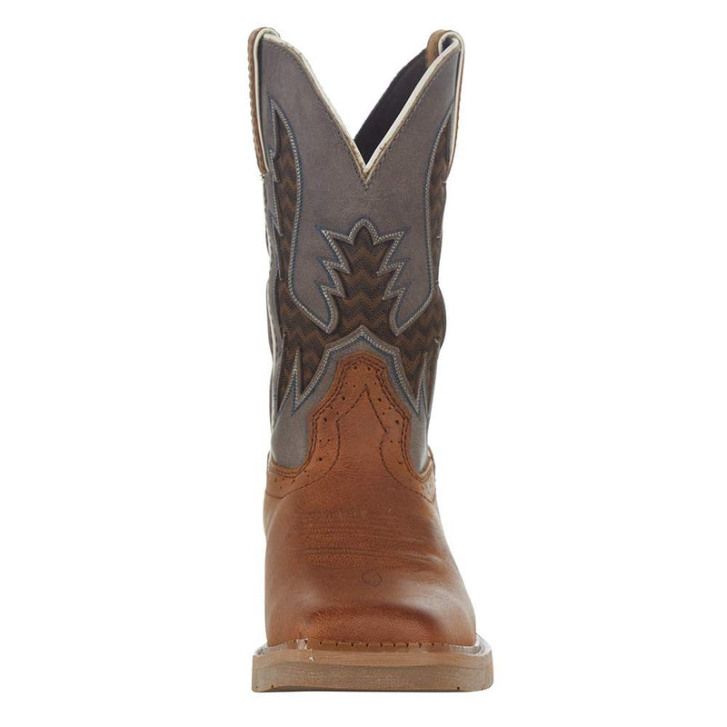 Justin Boot Company Men's Stampede Bolt Redwood Water Buffalo 11in Top Independence Boot