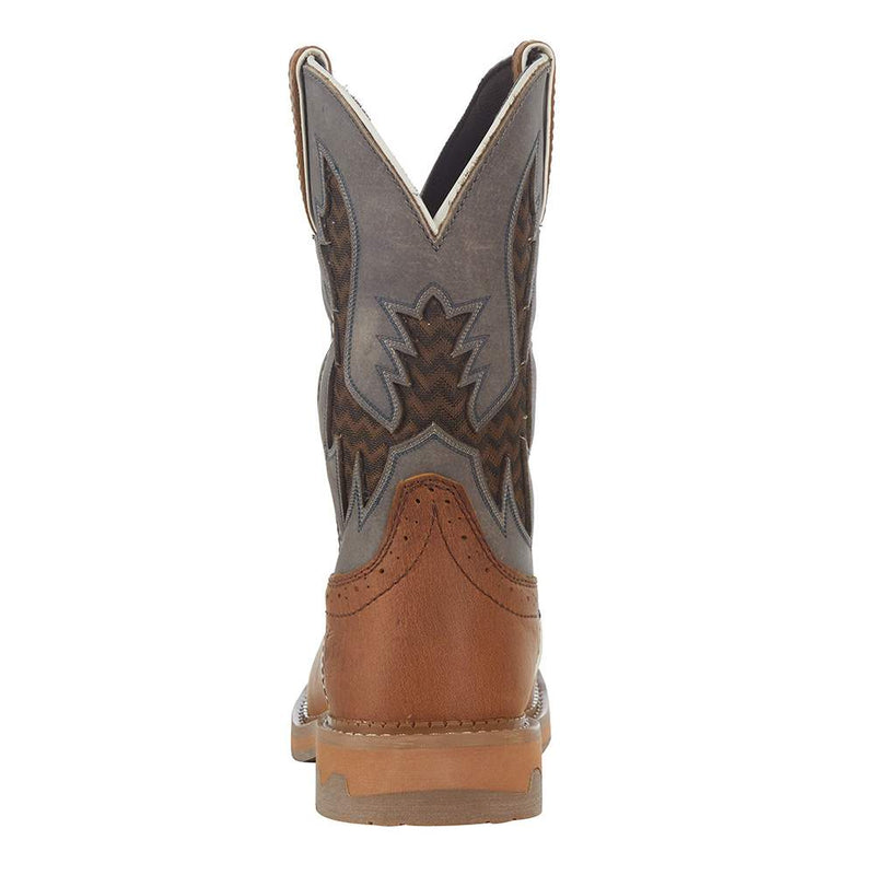 Justin Boot Company Men's Stampede Bolt Redwood Water Buffalo 11in Top Independence Boot