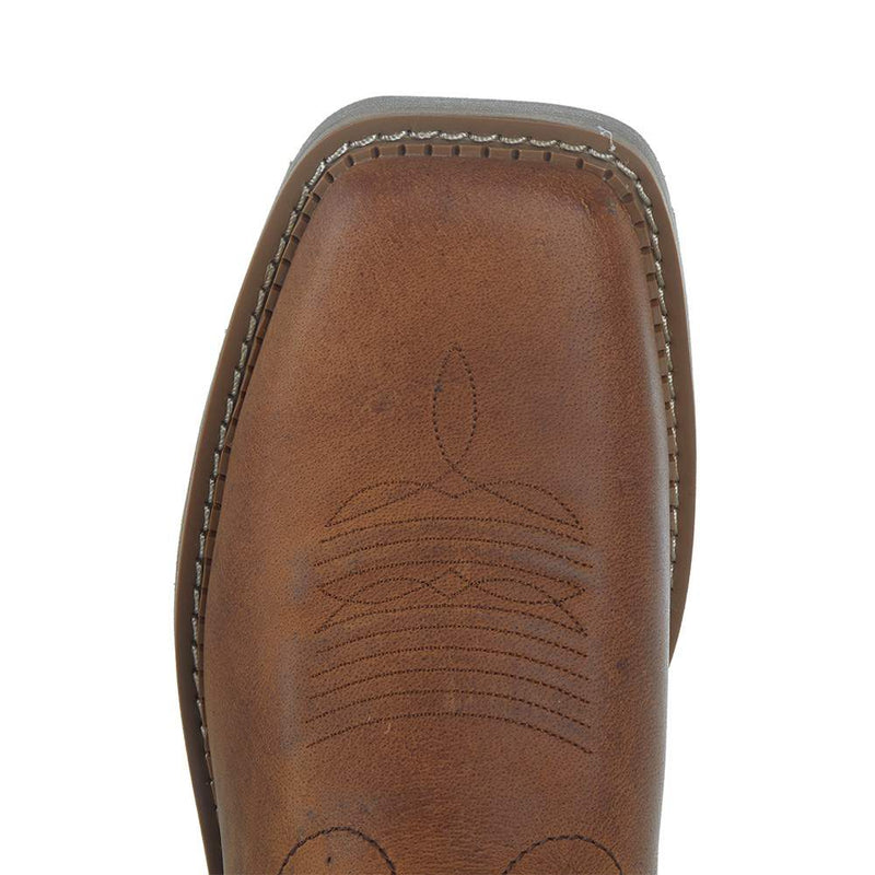 Justin Boot Company Men's Stampede Bolt Redwood Water Buffalo 11in Top Independence Boot