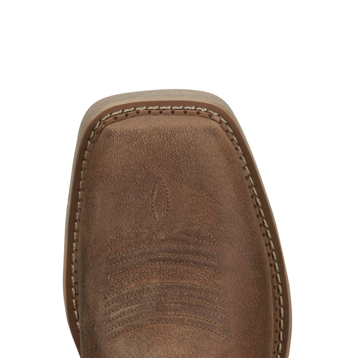Justin Boot Company Mens Stampede Bolt Peanut Tan 11 In Top Soft Square Toe Work Boot