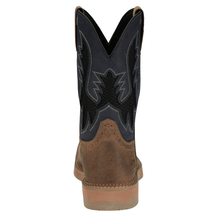 Justin Boot Company Mens Stampede Bolt Peanut Tan 11 In Top Soft Square Toe Work Boot