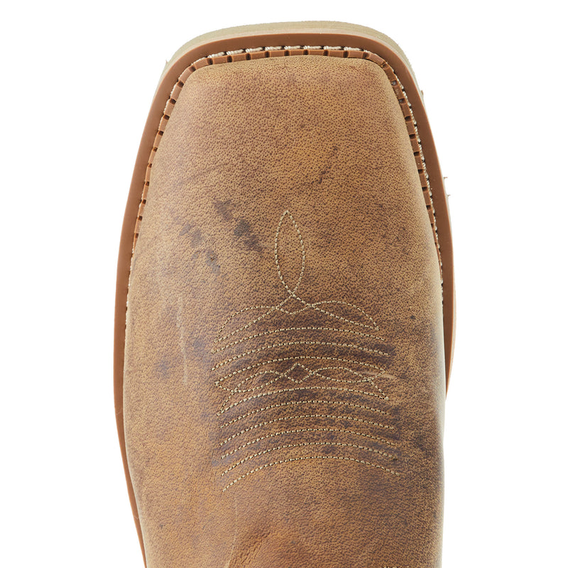 Justin Boot Company Mens Stampede Bolt Peanut Tan 11 In Top Nano Comp Square Toe Work Boot