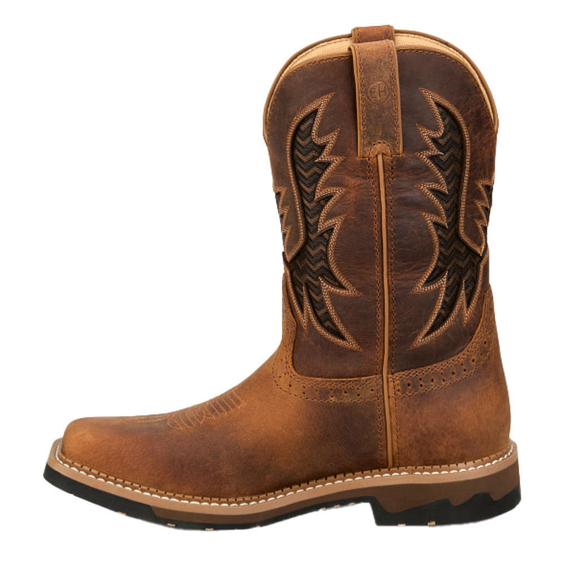 Justin Boot Company Men's Bolt Pecan 11in Soft Square Toe Work Boot