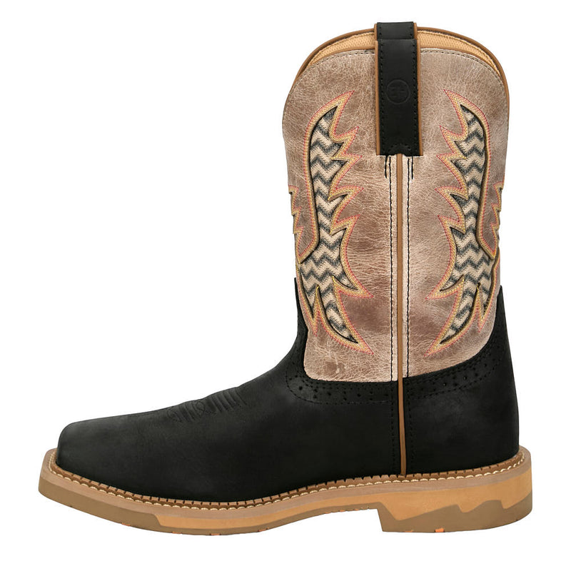 Justin Boot Company Men's Bolt Black 11in Comp Square Toe Waterproof Work Boot