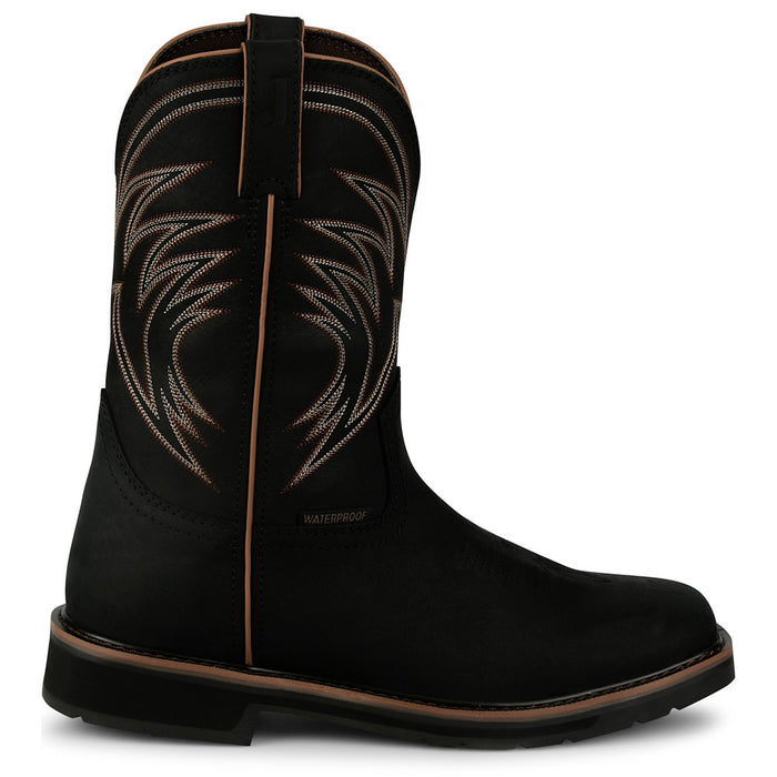 Justin Boot Company Men's Widowmaker 11In Black Top Square Steel Toe Work Boot