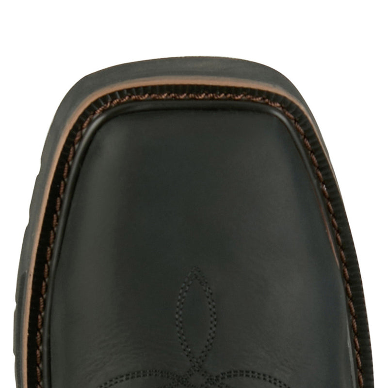 Justin Boot Company Men's Widowmaker Black 11In Top Square Steel Toe Work Boot