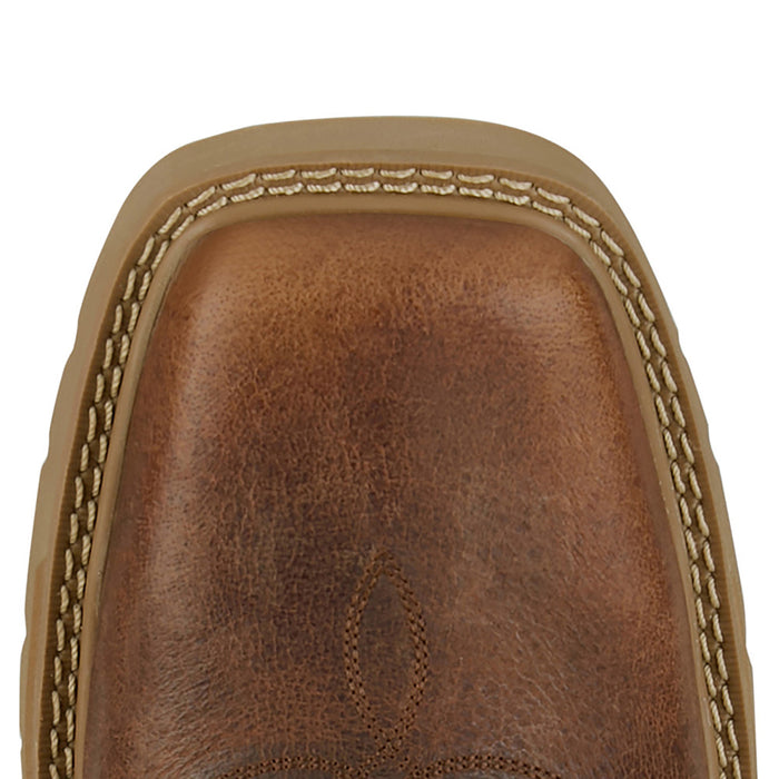Justin Boot Company Men's Daywork Pecan 11In Top Square Soft Toe Work Boot