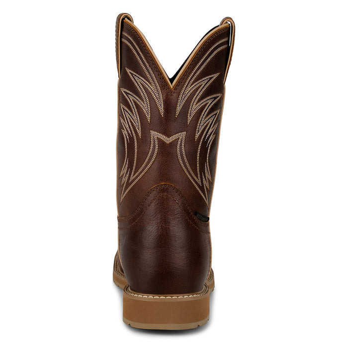 Justin Boot Company Men's Daywork Pecan 11In Top Square Steel Toe Work Boot