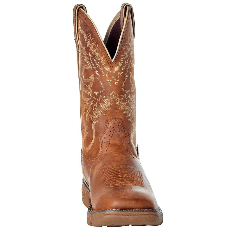 Justin Boot Company Women's Stampede Rush Tan Waterproof Soft Toe Work Boot
