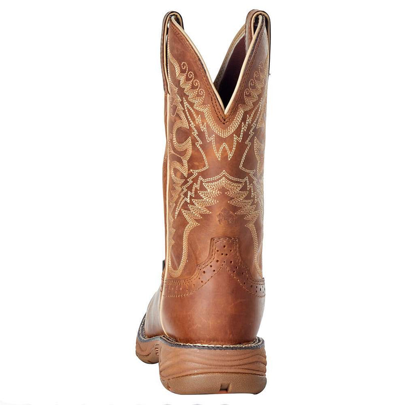 Justin Boot Company Women's Stampede Rush Tan Waterproof Soft Toe Work Boot