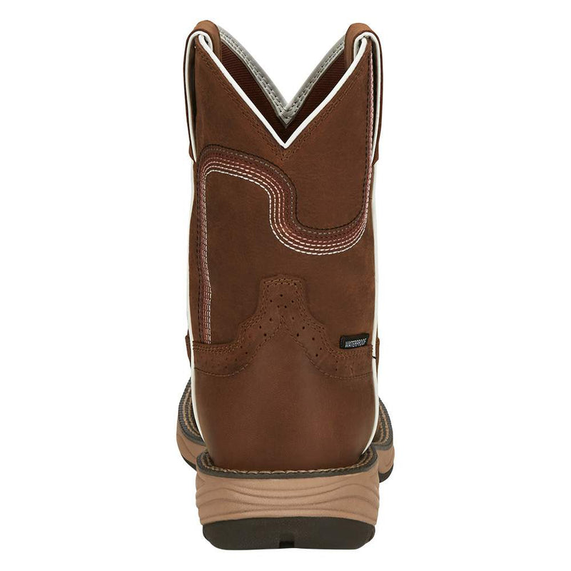 Justin Boot Company Women Stampede Rush WP Soft Square Toe Work Boot