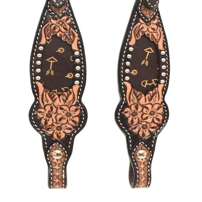 Rafter T Ranch Company Arrow Inlay Single Ear Headstall