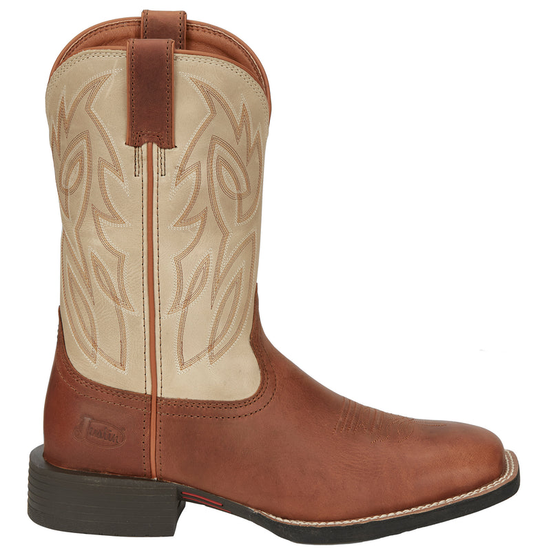 Justin Boot Company Men's Canter Whiskey 11in. Stampede Western Cowboy Boots