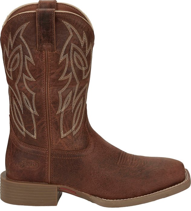 Justin Boot Company Men's Canter Amber Brown Stampede Boots