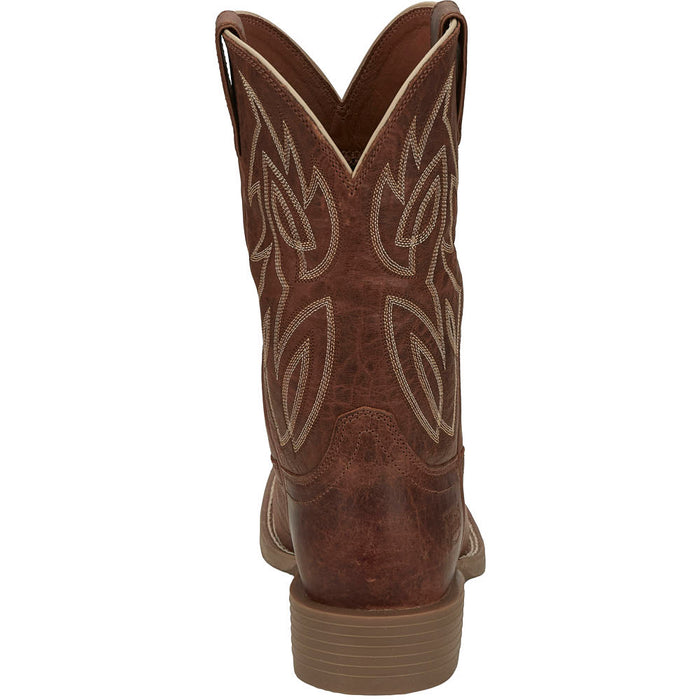 Justin Boot Company Men's Canter Amber Brown Stampede Boots
