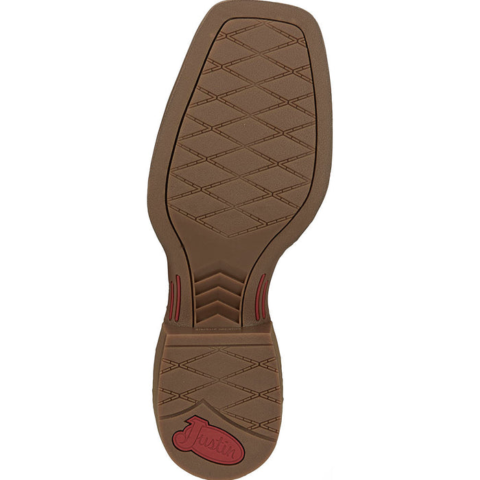 Justin Boot Company Men's Canter Amber Brown Stampede Boots