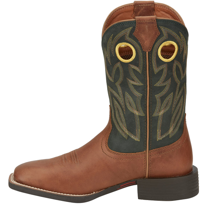 Justin Boots Men's Bowline Whiskey 11in. Stampede Western Cowboy Boots