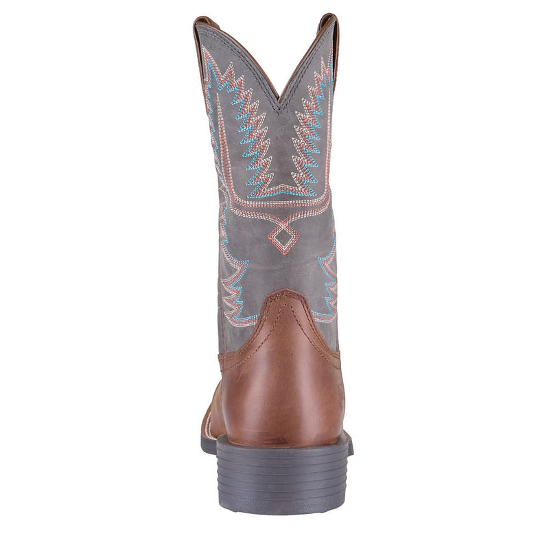 Justin Boot Company Men's Gage Brown Water Buffalo Vamp 11in Blue Top
