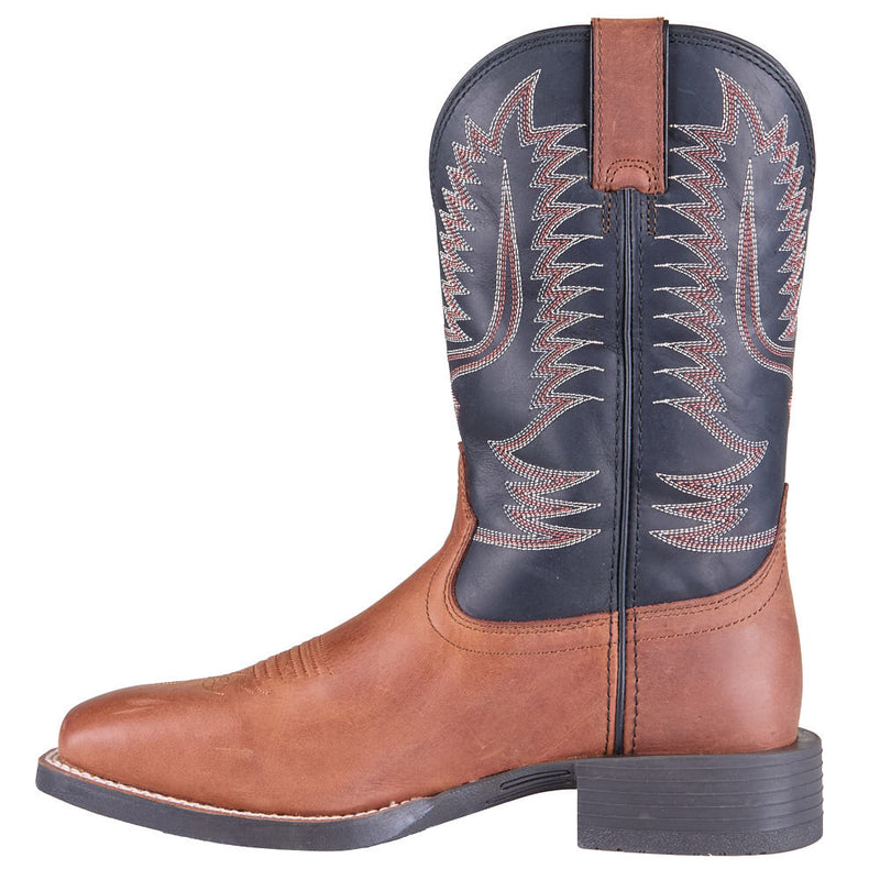 Justin Boot Company Men's Gage Tan Water Buffalo Vamp 11in Black Top