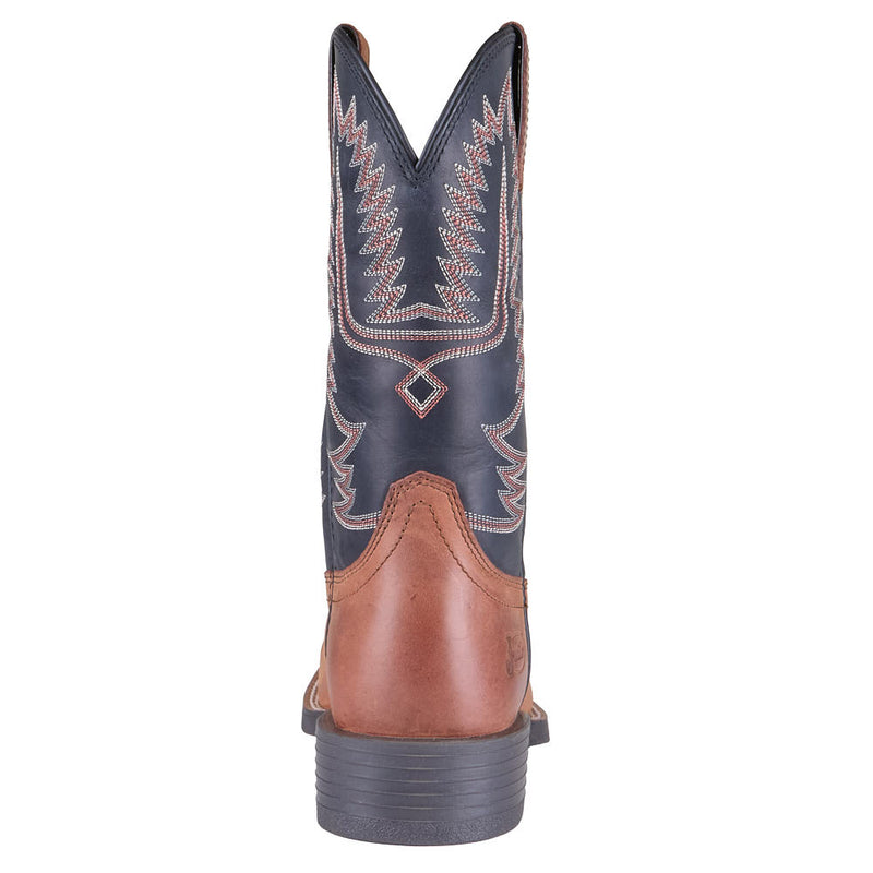 Justin Boot Company Men's Gage Tan Water Buffalo Vamp 11in Black Top