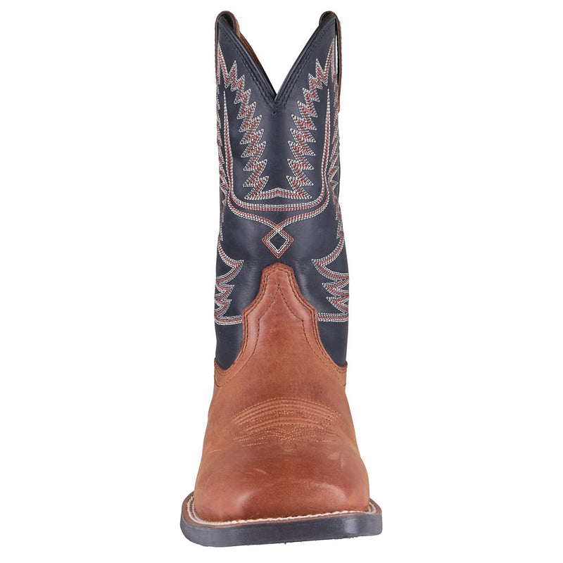 Justin Boot Company Men's Gage Tan Water Buffalo Vamp 11in Black Top