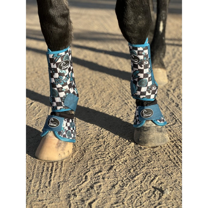 Schulz Equine Turquoise Glass 2 Pack Splint Boots