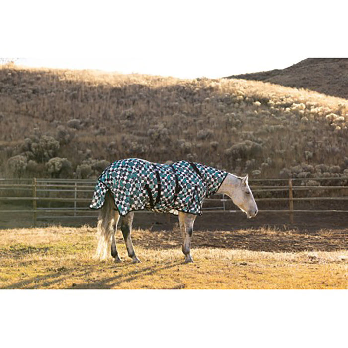 Schulz Equine Turquoise Glass Fly Sheet with Attached Neck and Belly Band