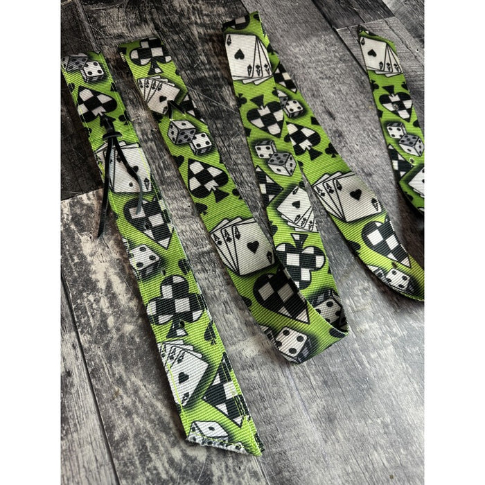 Schulz Equine House of Cards Nylon Off Billet and Latigo Strap Set