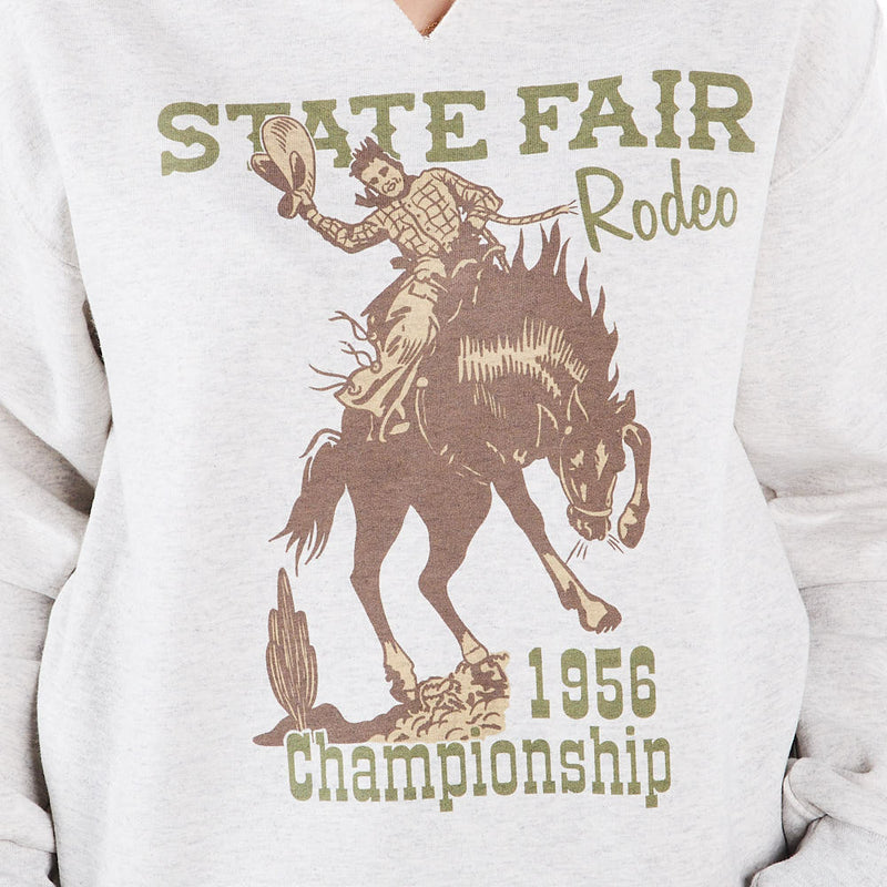 Wild Junkie Womens State Fair Rodeo Sweatshirt