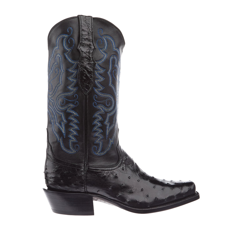 Tony Lama Men's Black Full Quill Ostrich Black Top