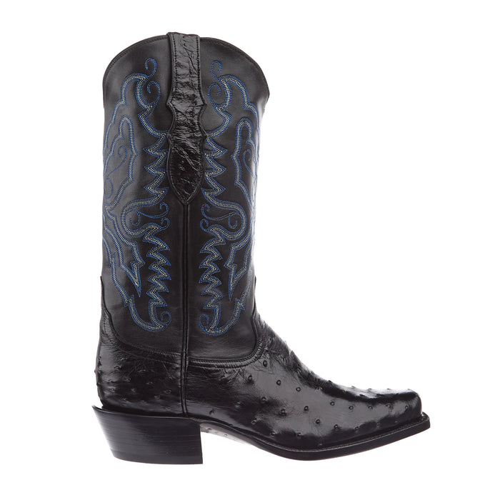 Tony Lama Men's Black Full Quill Ostrich Black Top