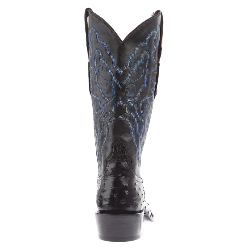 Tony Lama Men's Black Full Quill Ostrich Black Top