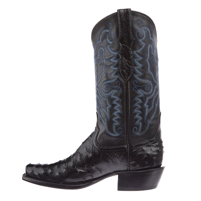 Tony Lama Men's Black Full Quill Ostrich Black Top