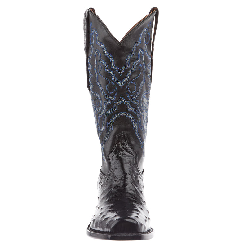 Tony Lama Men's Black Full Quill Ostrich Black Top