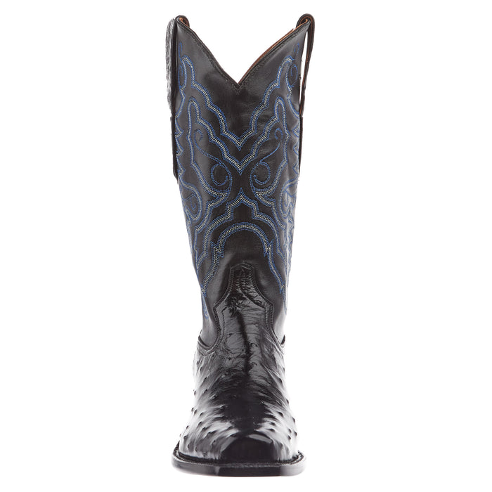 Tony Lama Men's Black Full Quill Ostrich Black Top