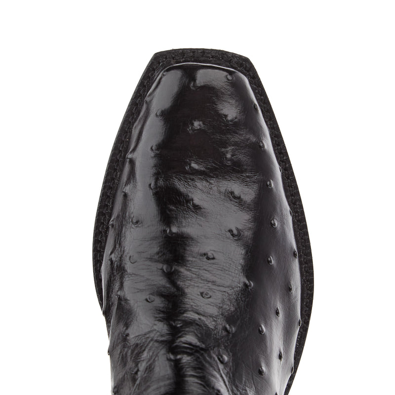 Tony Lama Men's Black Full Quill Ostrich Black Top