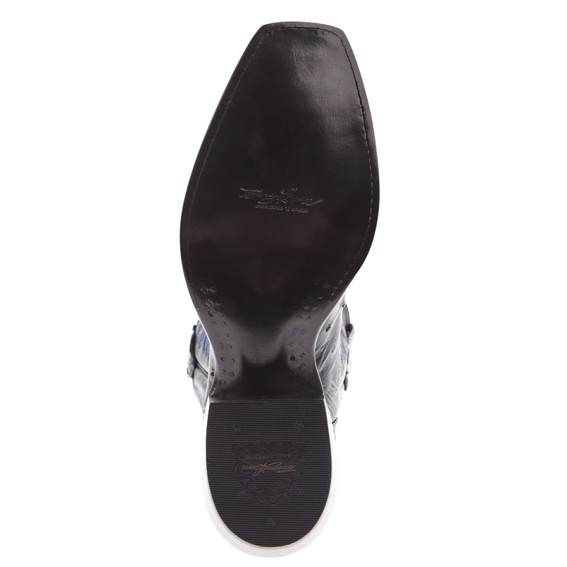 Tony Lama Men's Black Full Quill Ostrich Black Top