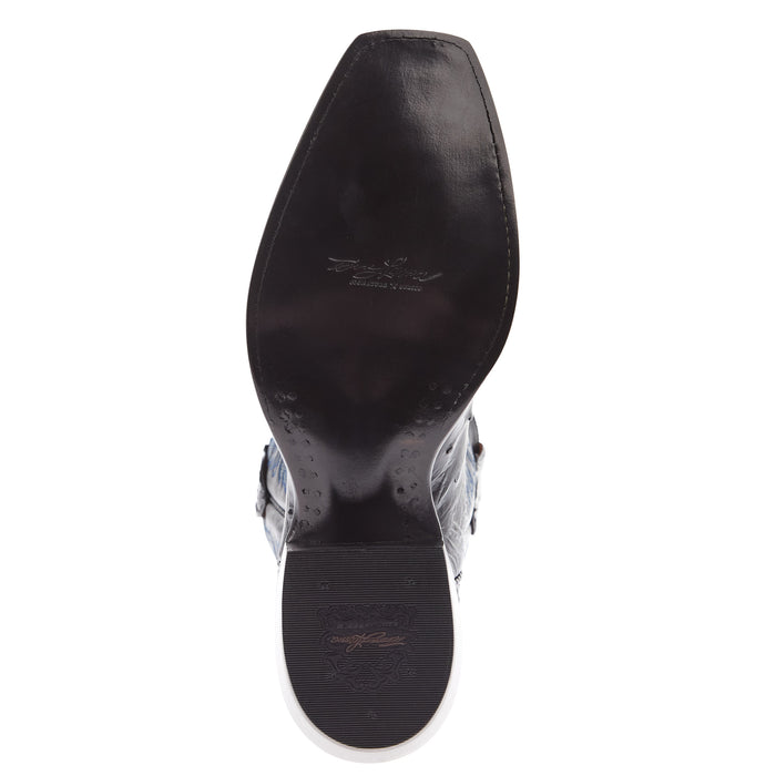 Tony Lama Men's Black Full Quill Ostrich Black Top