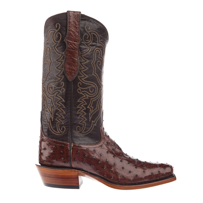 Tony Lama Men's Tobacco Full Quill Ostrich Tobacco Top