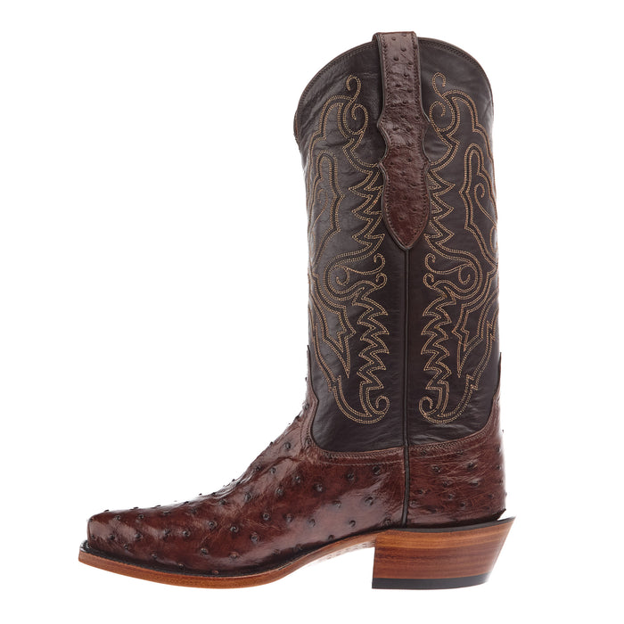 Tony Lama Men's Tobacco Full Quill Ostrich Tobacco Top