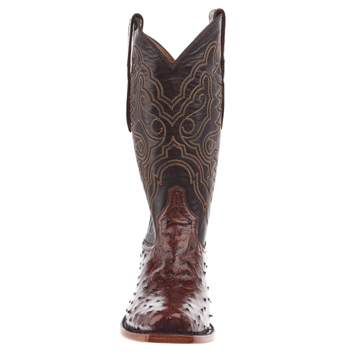 Tony Lama Men's Tobacco Full Quill Ostrich Tobacco Top