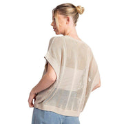 Ee Some Women's Sand Sheer Sweater