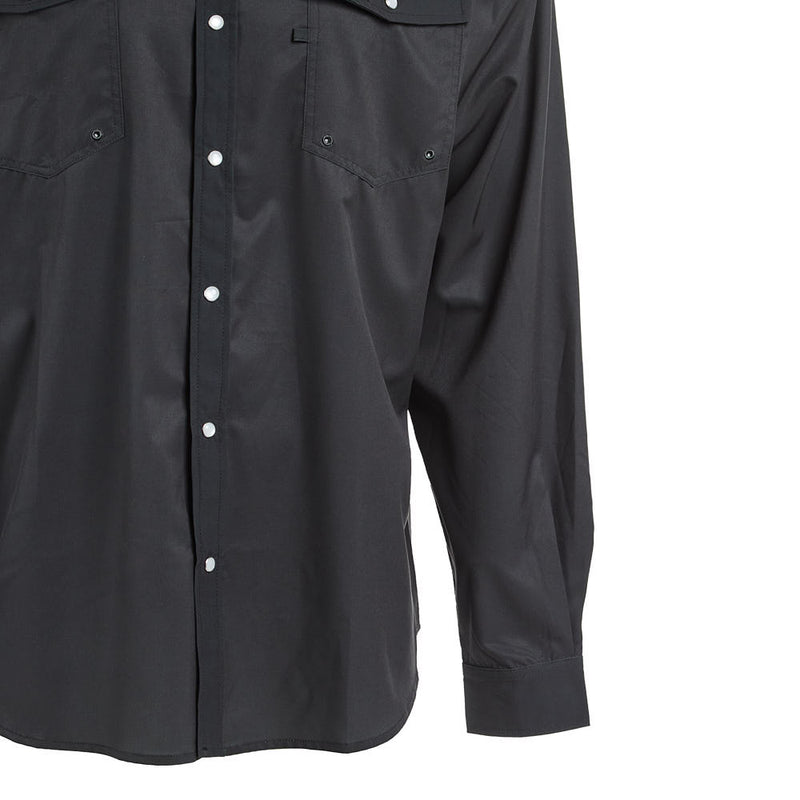 Brandcowboy Men's Charcoal Long Sleeve Pearl Snap Shirt
