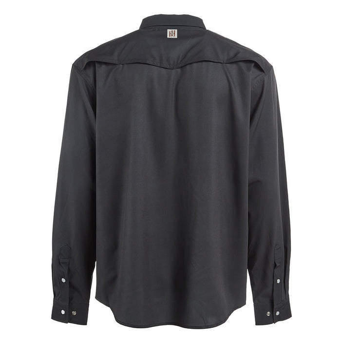 Brandcowboy Men's Charcoal Long Sleeve Pearl Snap Shirt