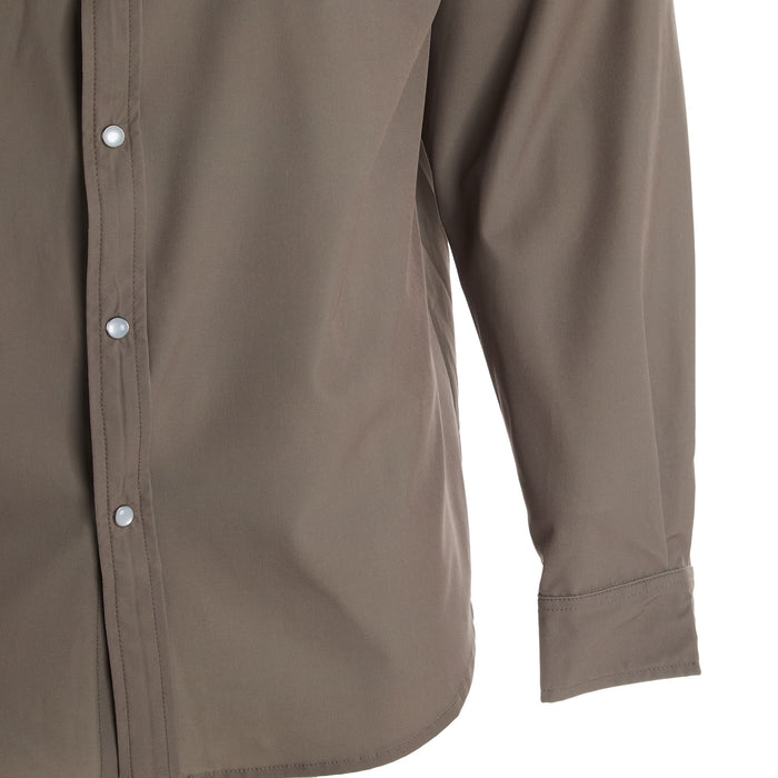 Brandcowboy Mens Sandhill Ranch Brown Long Sleeve Pearl Snap Shirt