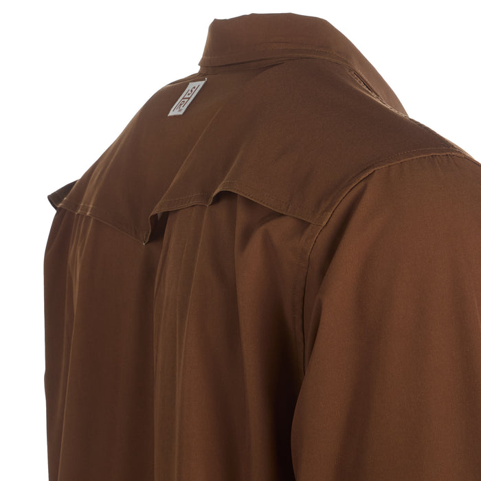 Brandcowboy Mens Sandhill Ranch Rust Long Sleeve Pearl Snap Shirt