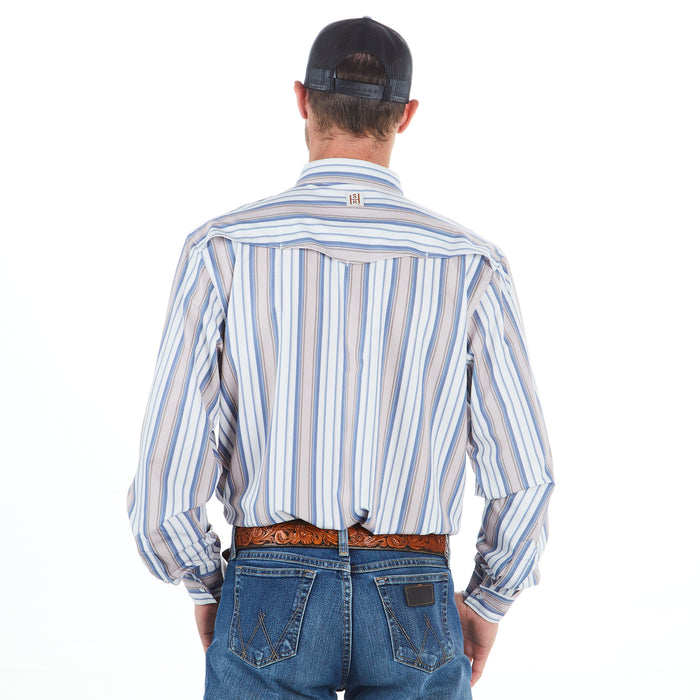 Sand Hill Ranch Men's Stripe Earth Toned Shirt