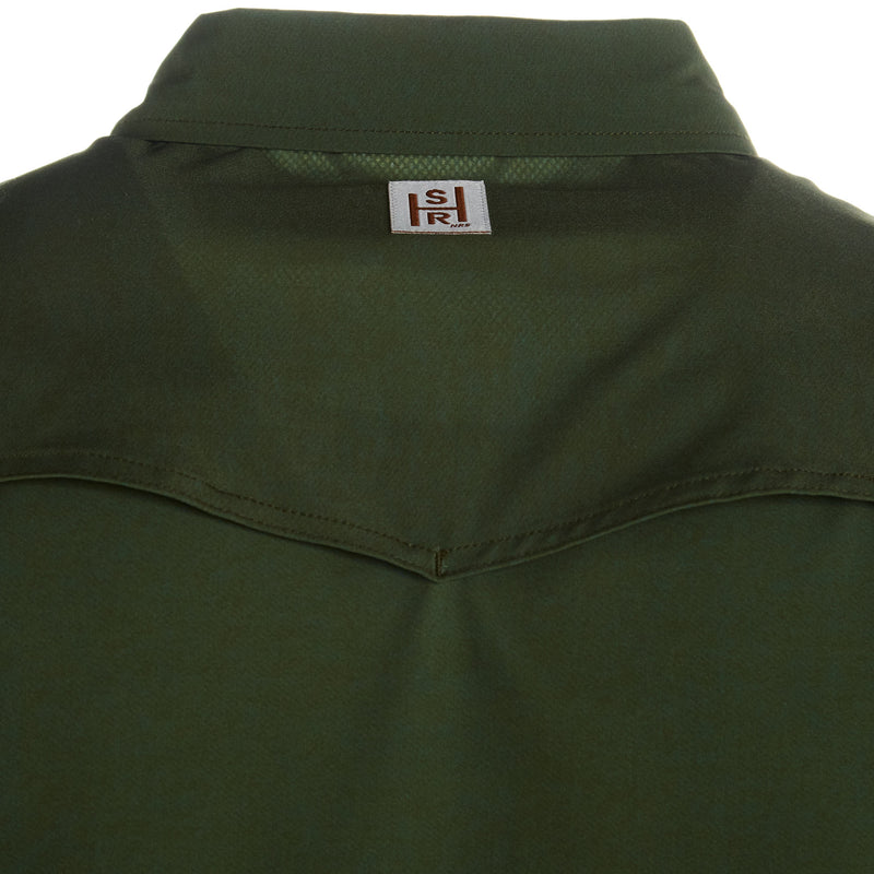 Sand Hill Ranch Men's Olive Denim Snap Shirt
