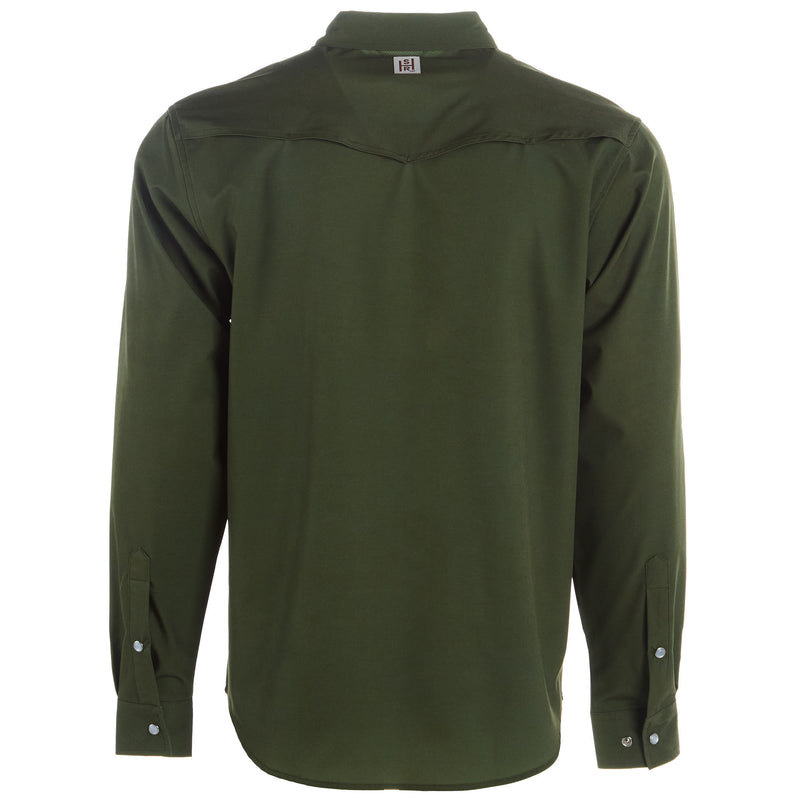 Sand Hill Ranch Men's Olive Denim Snap Shirt