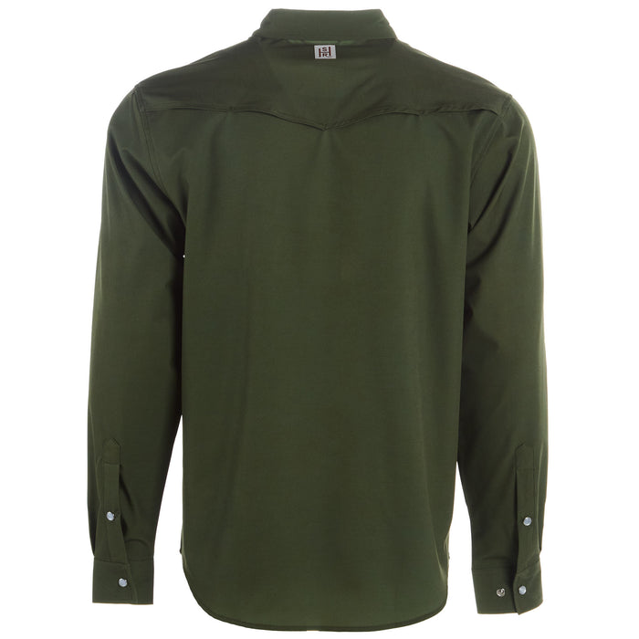 Sand Hill Ranch Men's Olive Denim Snap Shirt